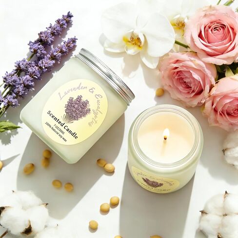 4 Pack Scented Candle Gift Set,Lavender Rose Coconut Vanilla Highly Long Lasting for Home Aromatherapy Soy Non Toxic 28 Oz 200 Hour Burn Birthday Meditation Housewarming Bath for Women Mothers Day in Saudi Arabia