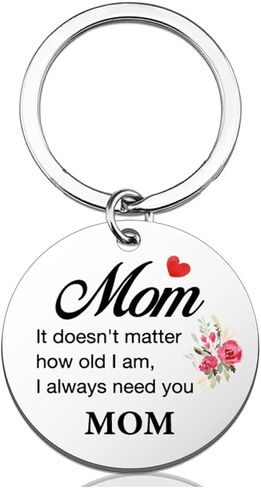 Mom Gifts from Daughter Son for Birthday, I Always Need You Mom Keychain Mothers Day Christmas Gifts for Mother Mommy in Saudi Arabia