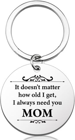 Mom Gifts from Daughter Son for Birthday, I Always Need You Mom Keychain Mothers Day Christmas Gifts for Mother Mommy in Saudi Arabia