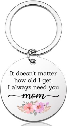 Mom Gifts from Daughter Son for Birthday, I Always Need You Mom Keychain Mothers Day Christmas Gifts for Mother Mommy in Saudi Arabia