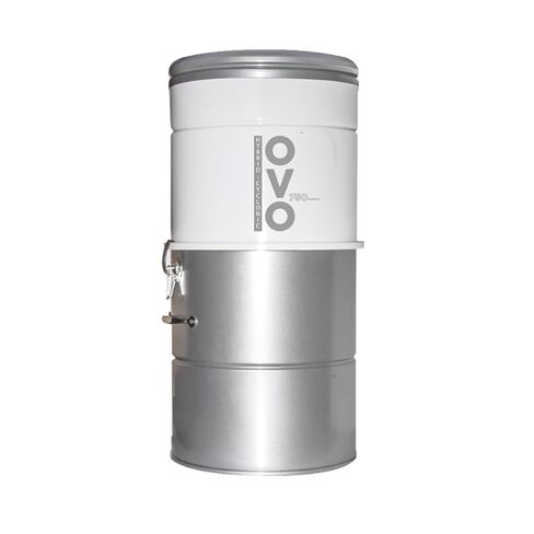 OVO 750 Airwatts Heavy Duty Powerful Central Vacuum System, Hybrid Filtration (with or Without Disposable Bags) 25L or 6.6Gal Bottom Load Dust Bin in Kuwait