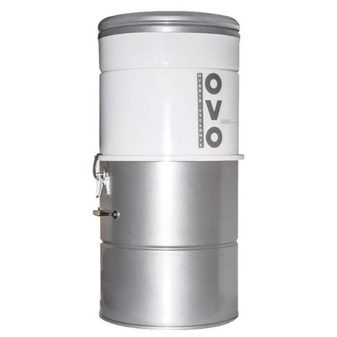 OVO 750 Airwatts Heavy Duty Powerful Central Vacuum System, Hybrid Filtration (with or Without Disposable Bags) 25L or 6.6Gal Bottom Load Dust Bin in Kuwait