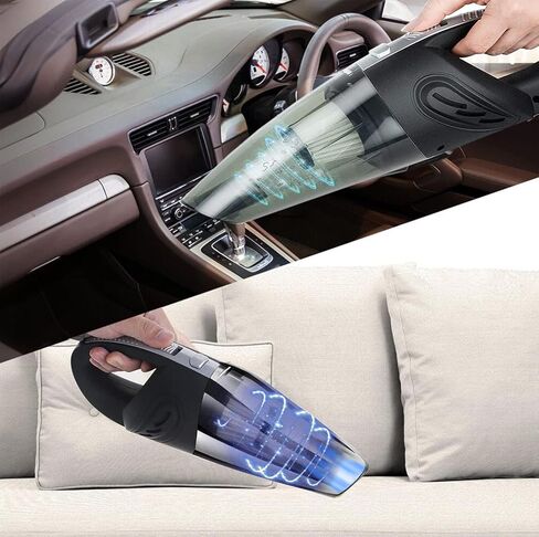 مكنسة كهربائية محمولة باليد، مكنسة كهربائية محمولة باليد بقوة 6.6 كيلو باسكال للسيارة/المنزل/المكتب، خفيفة ومنخفضة الضوضاء in Kuwait