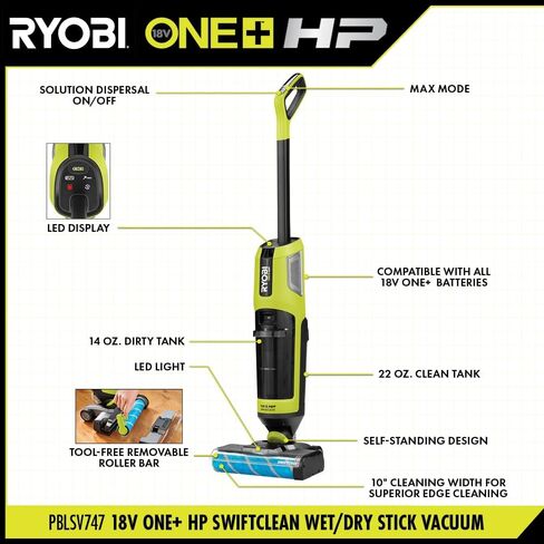 ONEAND HP 18V Cordless SWIFTCLEAN Wet/Dry Stick MOP and Vacuum Tool ONLY in Saudi Arabia