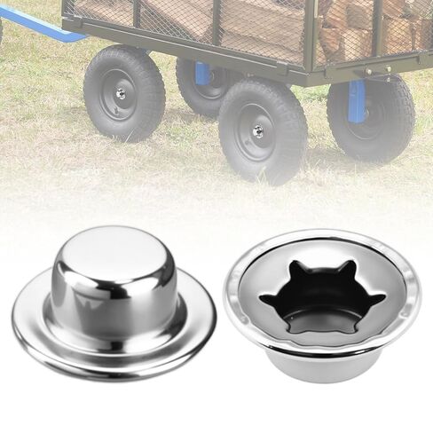 أغطية صواميل الدفع، صواميل غطاء المحور من الفولاذ الزنبركي 5/16 بوصة، قفل ضغط دائم للشاحنات اليدوية، وعربات العشب، والعربات ومحاور العجلات، قطعتان in Kuwait