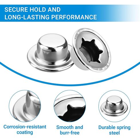 أغطية صواميل الدفع، صواميل غطاء المحور من الفولاذ الزنبركي 5/16 بوصة، قفل ضغط دائم للشاحنات اليدوية، وعربات العشب، والعربات ومحاور العجلات، قطعتان in Kuwait