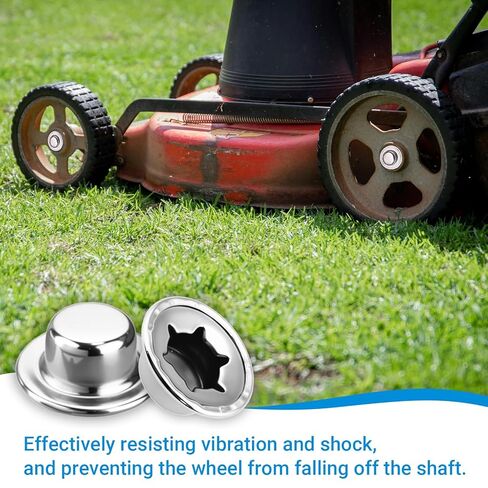 أغطية صواميل الدفع، صواميل غطاء المحور من الفولاذ الزنبركي 5/16 بوصة، قفل ضغط دائم للشاحنات اليدوية، وعربات العشب، والعربات ومحاور العجلات، قطعتان in Kuwait