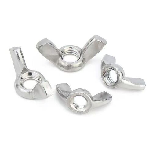 10Pcs M8 Wing Nuts,304 Stainless Steel Fasteners Parts Butterfly Nut,Hand Twist Tighten Ear Nut,Plain Finish in Kuwait