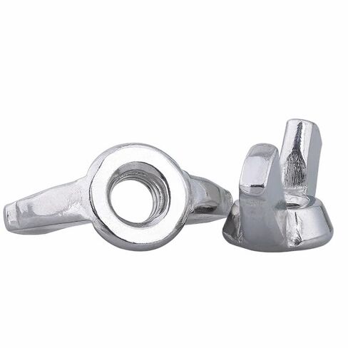 10Pcs M8 Wing Nuts,304 Stainless Steel Fasteners Parts Butterfly Nut,Hand Twist Tighten Ear Nut,Plain Finish in Kuwait