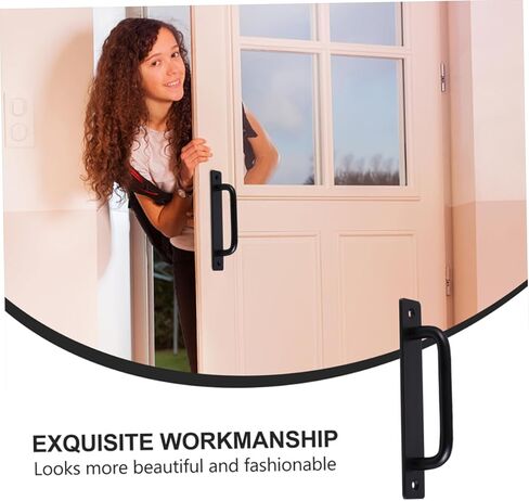 1Set Heavy Duty Barn Door Pull Handle Modern Sliding Door Handle for Gates Closet Access Doors Stylish Finish with Durable Design in Saudi Arabia