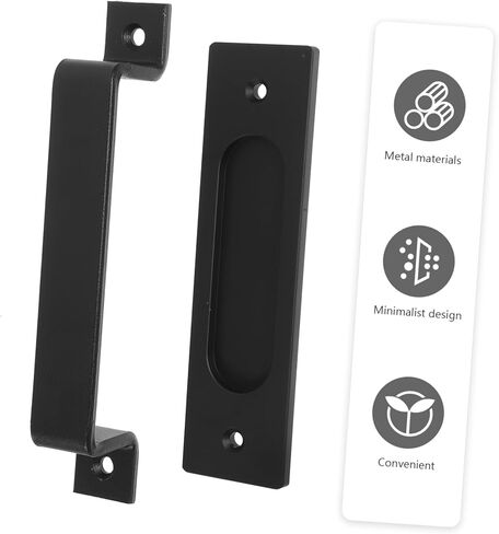 Heavy Duty Barn Door Pull Handle Sleek Design for Sliding Doors Easy Installation for Residential Commercial Use Durable Hardware for Barn Door Aesthetics in Kuwait