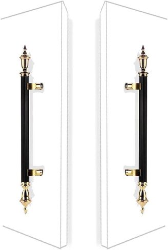 Stainless Steel Sliding Door Handle Rectangular H Shape (Black Length 23.6 ×9.8 in) in Saudi Arabia