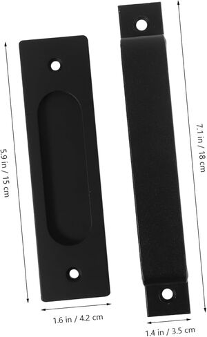 Heavy Duty Barn Door Pull Handle Sleek Design for Sliding Doors Easy Installation for Residential Commercial Use Durable Hardware for Barn Door Aesthetics in Kuwait