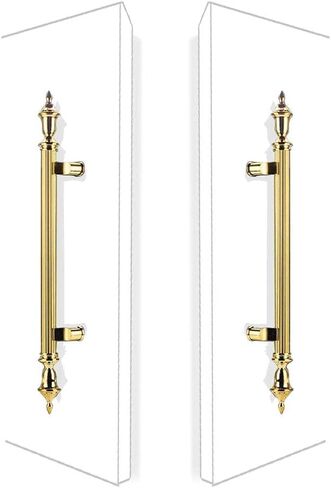 Stainless Steel Sliding Door Handle Rectangular H Shape (Black Length 23.6 ×9.8 in) in Saudi Arabia