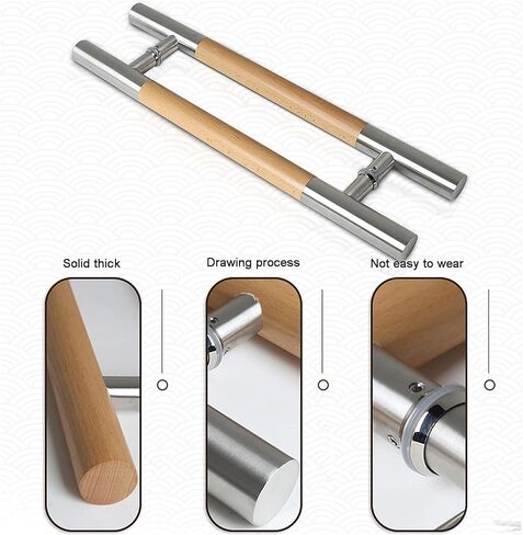 Heavy Duty Commercial Stainless Steel Sliding Door Handle/barn Door Handle/Glass Handle, Easy to Install () in Saudi Arabia