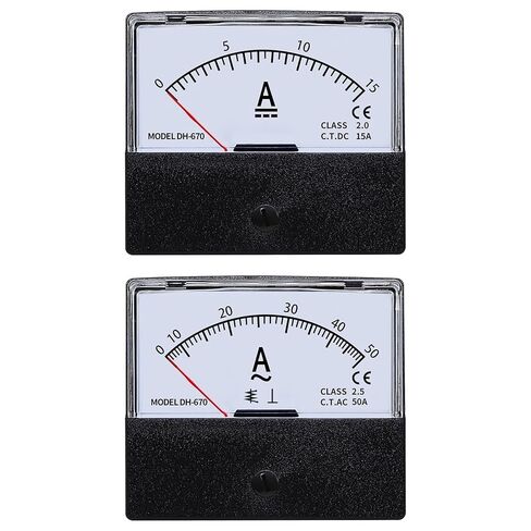DC/AC Ammeter 1A 2A 3A 5A10A15A 20A 30A 50A DH670 Mechanical Pointer Meter 1Pcs(DH670 AC,1A) in Saudi Arabia