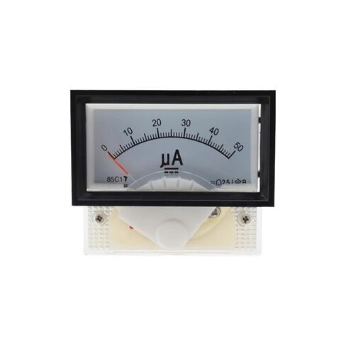 Pointer Type Panel Mount Analog Ammeter Gauge DC Meter 50uA 100uA 200uA 300uA 500uA Measuring Range 85C17 1Pcs(300UA) in Saudi Arabia