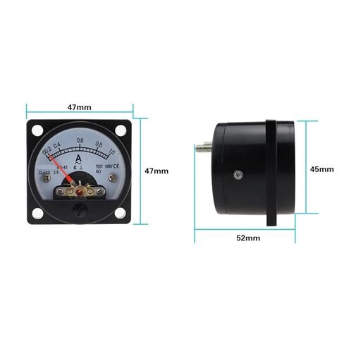 SO-45 AC Ammeter Analog Pointer Meter 1A-1000A Optional Electrical Testing Current Tester 1Pcs(300A(5A)) in Kuwait