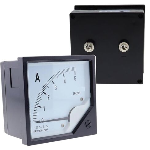 6C2 5A 10A 30A 100A 300A/75mV DC Current Analog Ammeter Gauge Pointer Panel Meter 80 * 80mm Use with Shunt 1Pcs(50A 75mV) in Saudi Arabia