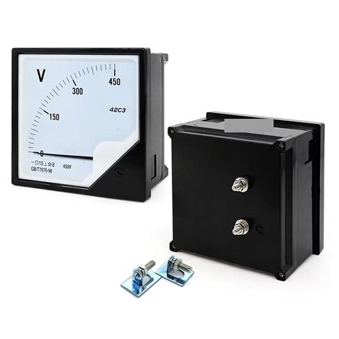 42C3 DC Voltmeter 5V 10V 15V 20V 25V 30V 50V 75V 100V 150V 200V 300V 450V 500V 120X120mm Voltage Panel 1Pcs(DC 15V) in Saudi Arabia