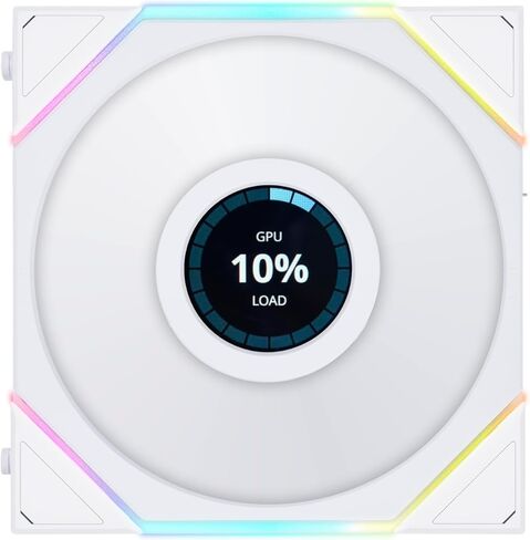 Lian-Li Lian-Li UNI FAN TL LCD 120mm Fan with Controller, White, 3-Pack in Saudi Arabia