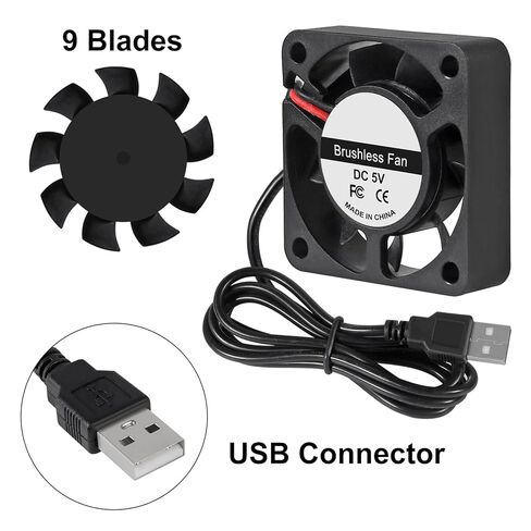 2 قطعة مبرد USB كروي مزدوج 40 مم مروحة تيار مستمر 5 فولت تبريد بدون فرشاة 40 × 40 × 10 مم مبرد مروحة 4010 محوري 1.57 بوصة للطابعة ثلاثية الأبعاد، غرفة التبريد، تبريد صناعة الكمبيوتر الشخصي in Kuwait