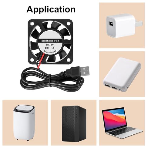 2 قطعة مبرد USB كروي مزدوج 40 مم مروحة تيار مستمر 5 فولت تبريد بدون فرشاة 40 × 40 × 10 مم مبرد مروحة 4010 محوري 1.57 بوصة للطابعة ثلاثية الأبعاد، غرفة التبريد، تبريد صناعة الكمبيوتر الشخصي in Kuwait