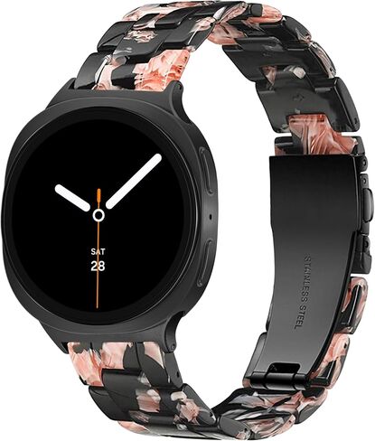 حزام راتنج YGTiecs متوافق فقط مع Samsung Galaxy Watch 8 Band 40mm 44mm ، لـ Galaxy Watch 8 Classic Band 46mm ، 20 مم استبدال راتنجات Samsung Watch 8 in Kuwait