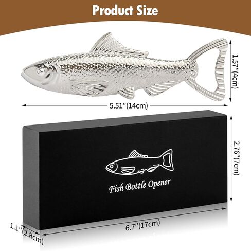 Fish Gifts for Men Fish Beer Bottle Opener, Fishing Gift for Fathers Day Birthday Christmas Valentine Gift for Him Dad Husband Grandpa in Kuwait