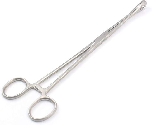 G.S Rampleys Sponge Forceps 9" Straight Fenestrated Serrated Jaws in Saudi Arabia