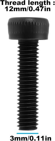 4 قطعة مسامير مقبس سداسية M3x12mm OE:265910-0 متوافقة مع ماكيتا DJR143 DJR183 HR140D in Kuwait