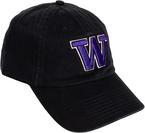 Desert Cactus University of Washington Baseball Hat U of W UW Huskies Husky Brimmed Embroirderd Hats Cap Adjustable Cloth Strap Adult (Style B1) Black in Saudi Arabia