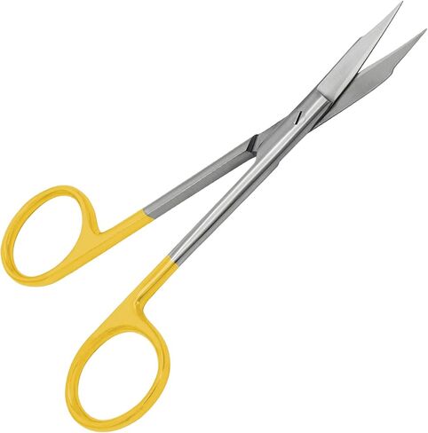 مقص T/C Goldman Fox مقاس 5 بوصات منحني من كربيد التنجستن لثة اللثة، أدوات جراحية دقيقة للغاية وحادة، أدوات طب الأسنان والطب البيطري in Kuwait