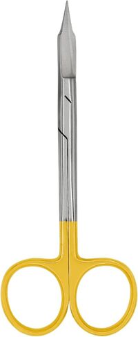 مقص T/C Goldman Fox مقاس 5 بوصات منحني من كربيد التنجستن لثة اللثة، أدوات جراحية دقيقة للغاية وحادة، أدوات طب الأسنان والطب البيطري in Kuwait