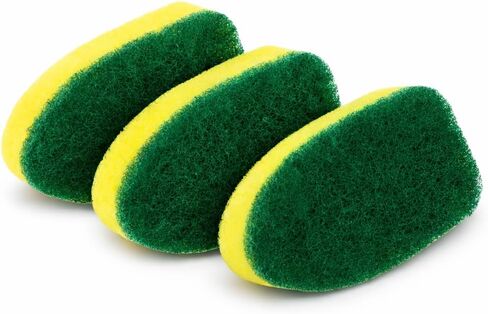 LIBMAN Dish Wand Refills - 3 Pk Dish Wand Sponge Refills - Durable - Non Scratch - Dishmatic Compatible, Fits Dishmatic Dishwands in Saudi Arabia