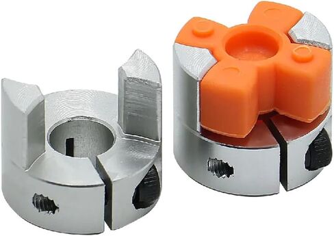 اثنين الفك D25L30 الألومنيوم البرقوق عمود مرن اقتران موصل CNC 5/6/6.35/8/10/12/12.7/14 مللي متر 5x8 مللي متر 1 قطعة (12x12) in Kuwait