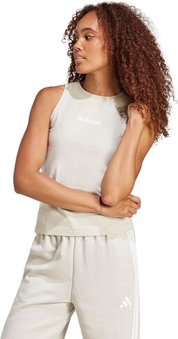قميص رياضي بدون أكمام Linear Single Jersey للسيدات من adidas in Saudi Arabia