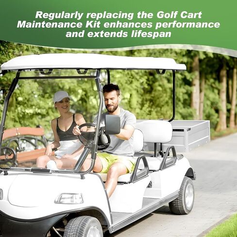 Golf Cart Tune Up Kit Replacement for 1996-up EZGO ST350 Workhorse Gas, 2008-up EZGO RXV Gas, 2005-2009 TXT Gas with Air Filter 28463G01/Fuel Filters 72084G01/Oil Filter 26591G01/Spark Plugs in Saudi Arabia