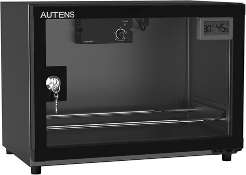 AUTENS 25L 3D Printer Filament Dehumidifier Storage Cabinet Box, Holds 5 Rolls with Humidity Control for Filament Storage, Transparent Glass & Aluminum Alloy, Noiseless & Stackable for PLA/ABS/PETG in Saudi Arabia