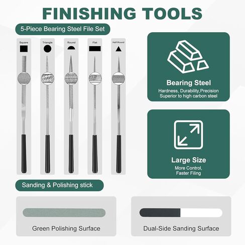 3D Printing Tool Kit, 3D Printer Tools for Cleaning, Deburring, Finishing & Post Processing, Includes Deburring Tool, Hand Drill, Nozzle Cleaning Needles, Metal Files, Cutting Mat, Wire Cutter in Saudi Arabia