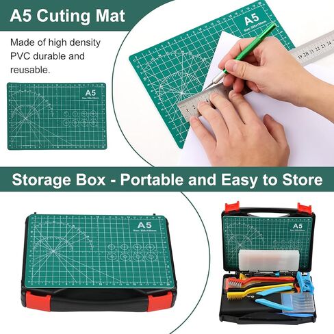 3D Printing Tool Kit, 3D Printer Tools for Cleaning, Deburring, Finishing & Post Processing, Includes Deburring Tool, Hand Drill, Nozzle Cleaning Needles, Metal Files, Cutting Mat, Wire Cutter in Saudi Arabia