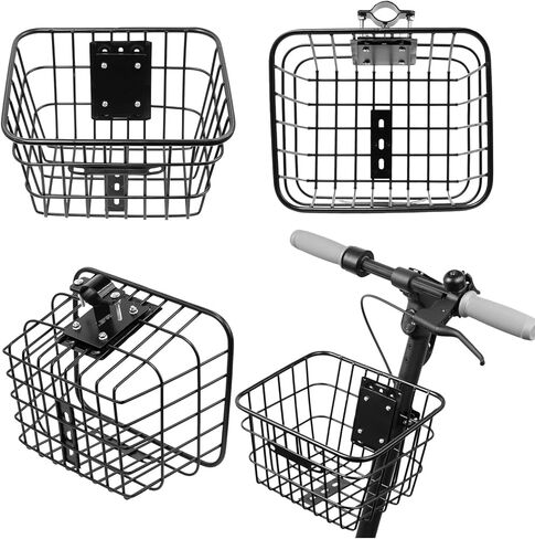 Front Basket for Electric Scooter Front Mount Easy Installation and with Large Capacity for Daily Commutes Electric Scooter Storage Basket in Saudi Arabia