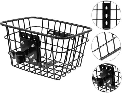 Front Basket for Electric Scooter Front Mount Easy Installation and with Large Capacity for Daily Commutes Electric Scooter Storage Basket in Saudi Arabia