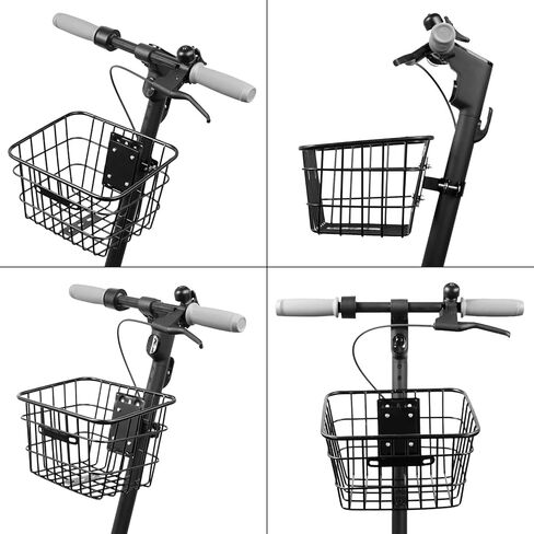 Front Basket for Electric Scooter Front Mount Easy Installation and with Large Capacity for Daily Commutes Electric Scooter Storage Basket in Saudi Arabia