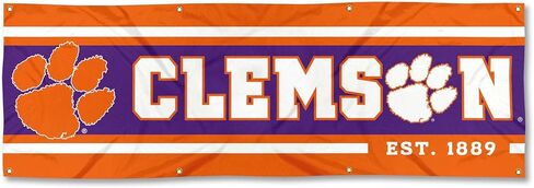 WinCraft Clemson Tigers Large 2x6 Foot Banner in Saudi Arabia