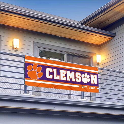 WinCraft Clemson Tigers Large 2x6 Foot Banner in Saudi Arabia