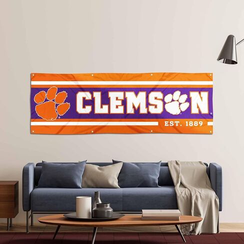 WinCraft Clemson Tigers Large 2x6 Foot Banner in Saudi Arabia