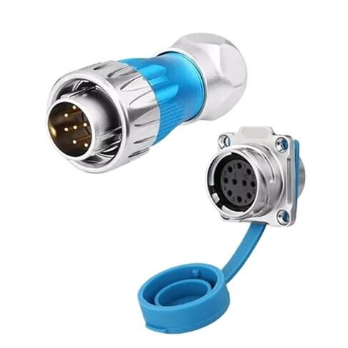 10 pin Power Connector Male and Female Socket Waterproof IP67 Heavy Duty Metal in Saudi Arabia