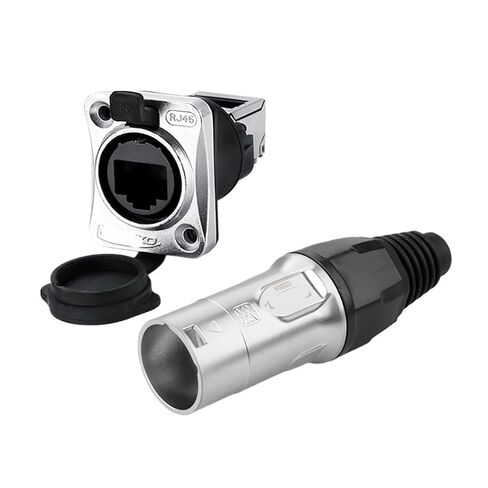 UL 8 Pin RJ45 Cable Ethernet Jack Connector IP65 Jack Signal Connector(Socket(JSX-25)) in Saudi Arabia
