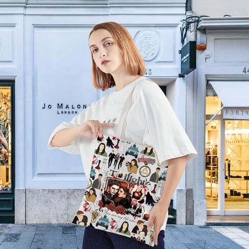 KEYCHIN Edward Tote Bag Twilight Bella & Edward Inspired Gift You Are My Life Now Shoulder Bag Bella & Edward Merch in Saudi Arabia